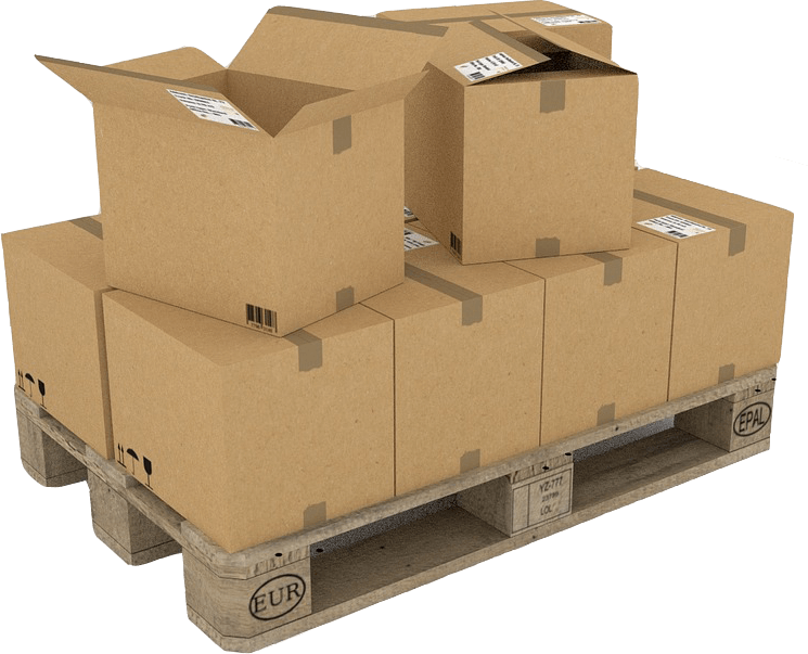 Bulk cardboard boxes in stock in U.S. in IDL Packaging